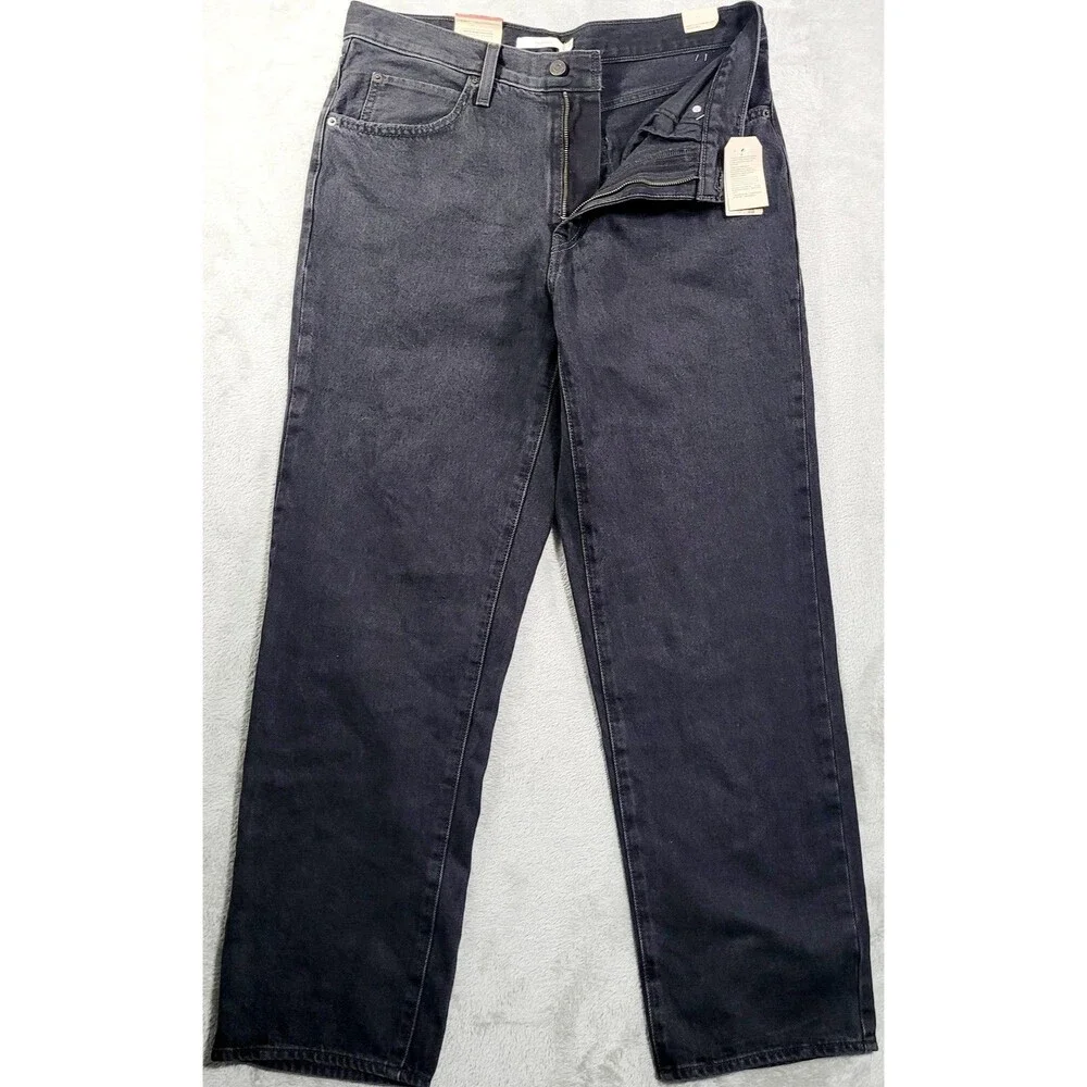 Levi's '94 Baggy Jeans Mens 31x30 Gray Charcoal Wash Relaxed Straight Denim